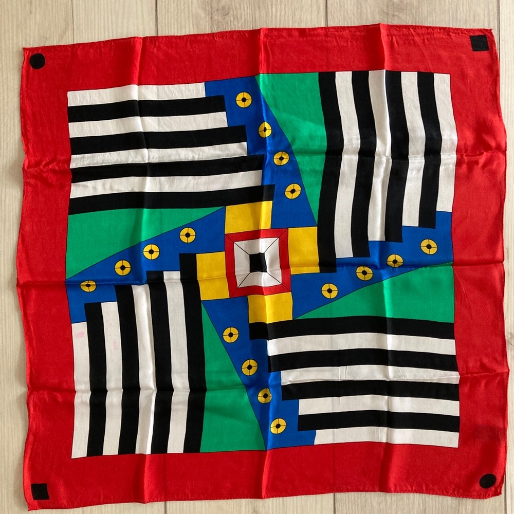 Colorful Geometric Pattern Scarf